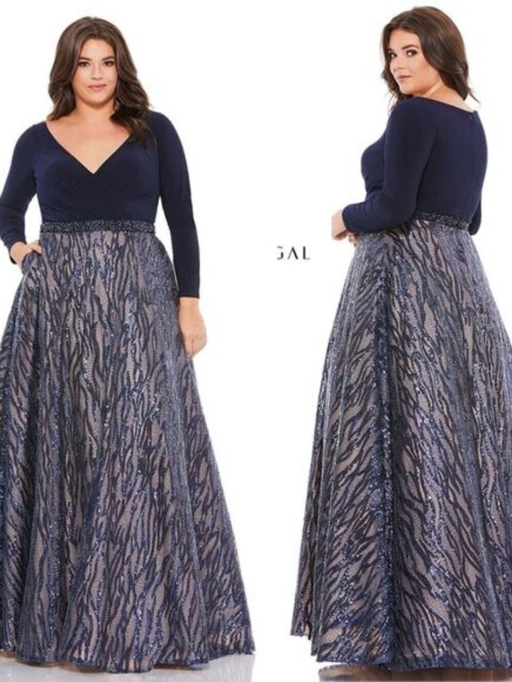 Fabulouss Mac Duggal #: 67765F EVENING GOWN New With tags PERFECT & RETAILS 558$